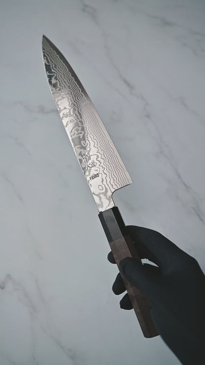 Hatsukokoro FAXR2 damascus gyuto 240mm