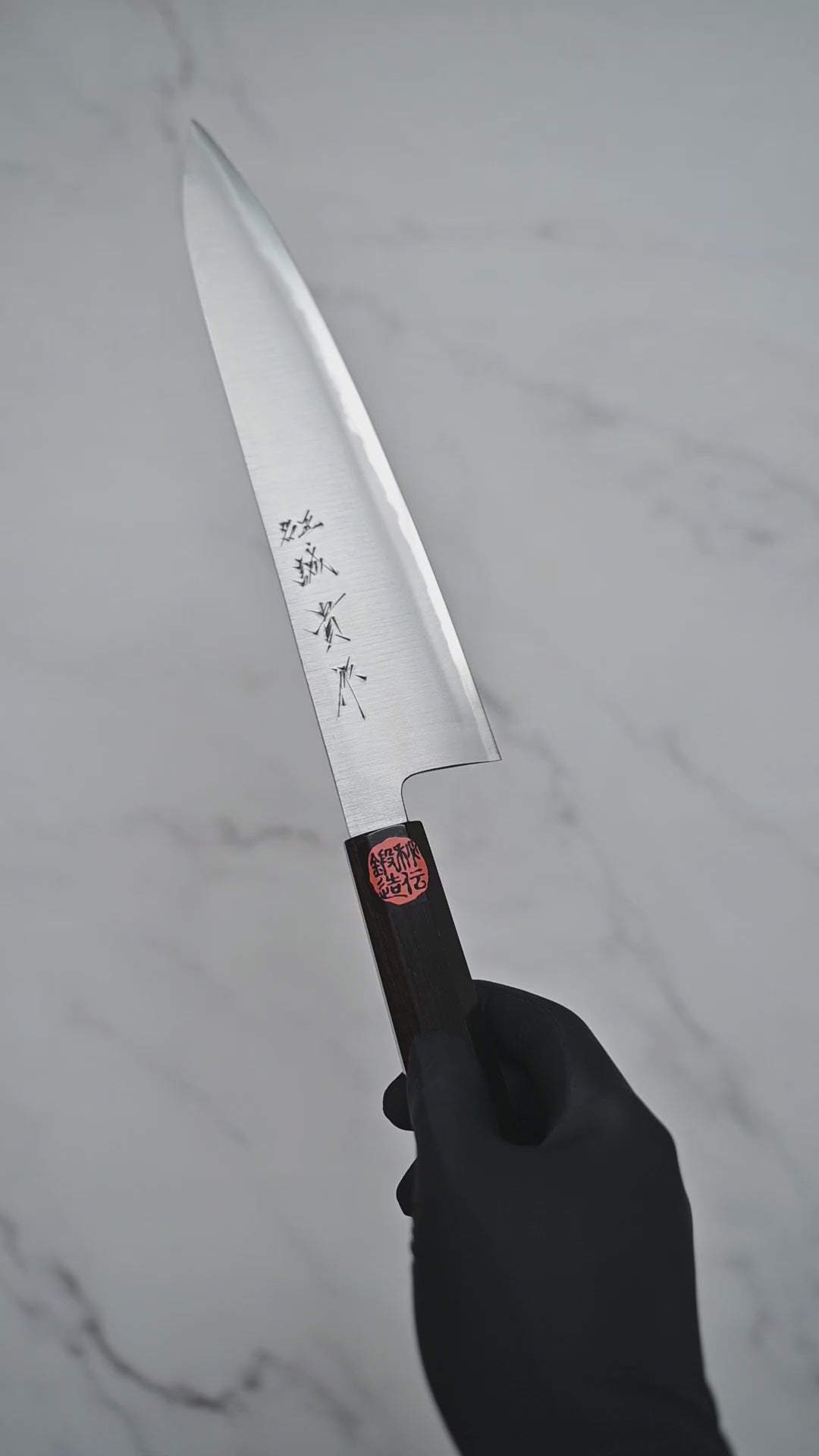tktのオリジナルアート作品「苦喰(KUJIKI)」 Shigeki Tanaka migaki aogami#2 gyuto 240mm (9.5