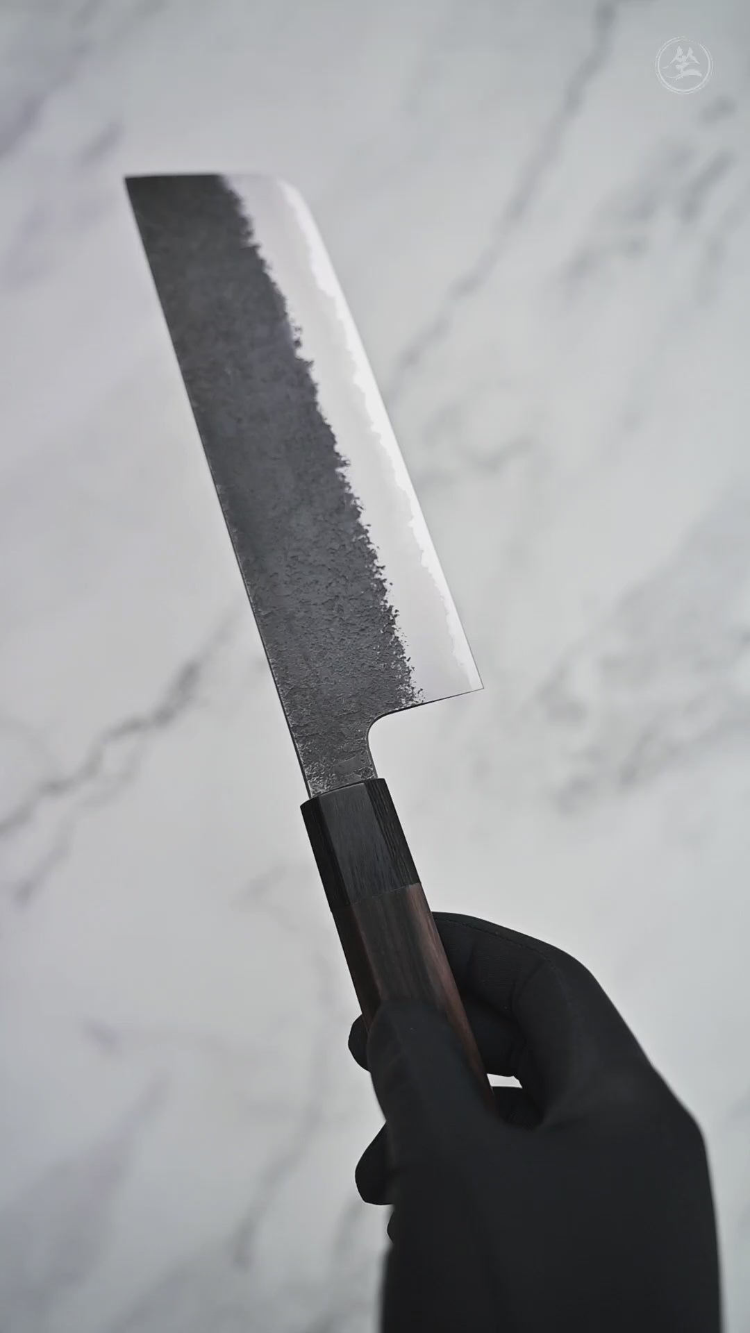 Mutsumi Hinoura kurouchi nashiji AS nakiri 180mm – Zahocho Knives