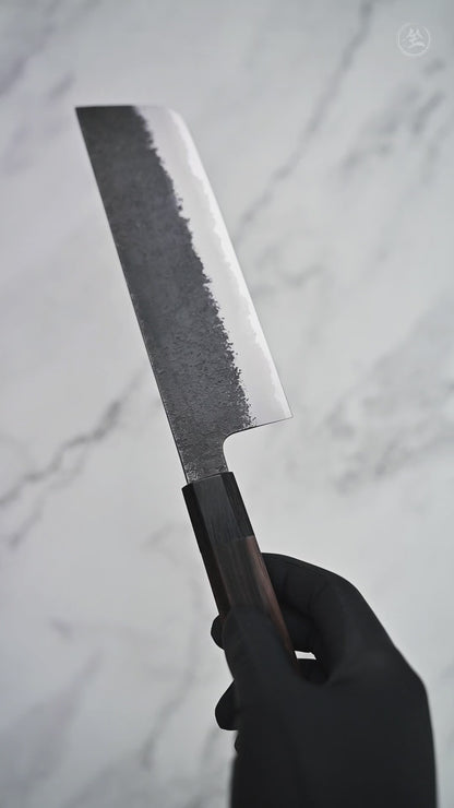 Mutsumi Hinoura kurouchi nashiji AS nakiri 180mm