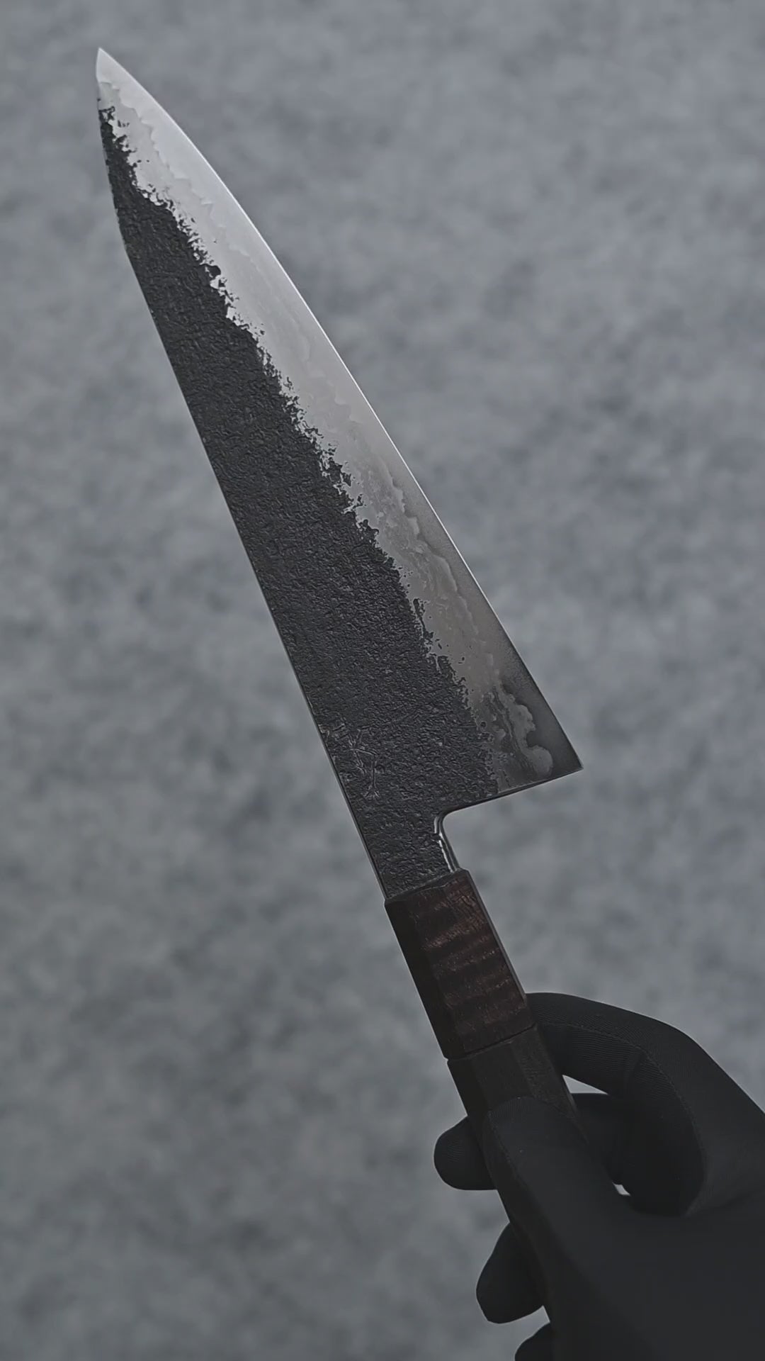 Krichbaum kurouchi wrought iron clad Apex Ultra gyuto 215x55
