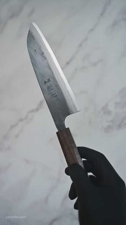 Hatsukokoro Kokugei kurouchi aogami#1 santoku 165mm