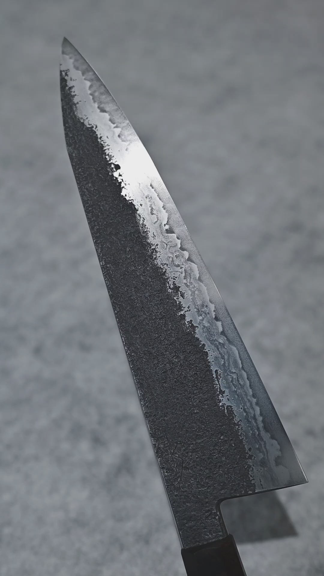 Krichbaum kurouchi wrought iron clad Apex Ultra gyuto 215x55