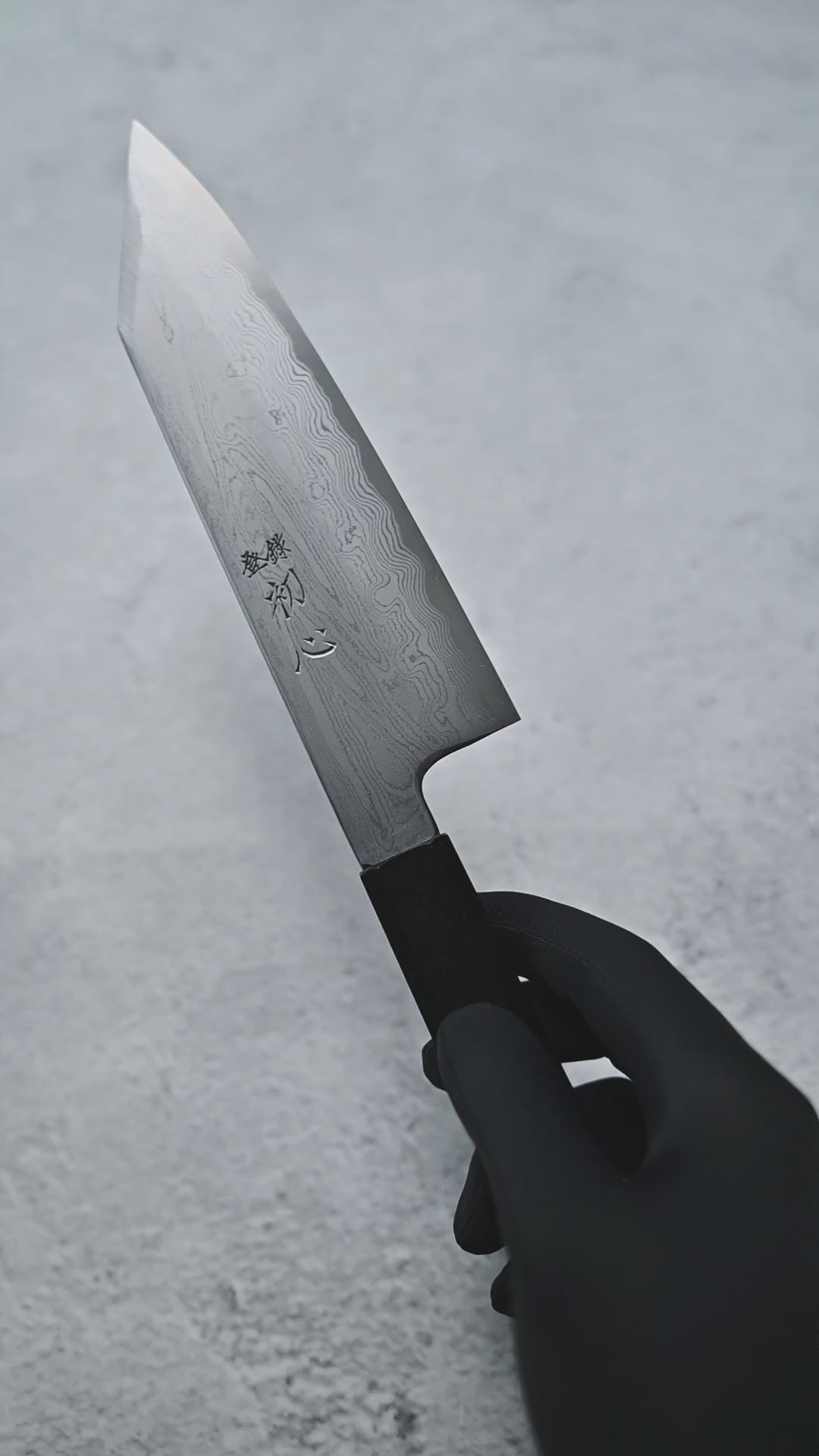 Nakagawa aogami#1 damascus bunka 180mm – Zahocho Knives Tokyo
