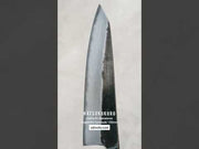 Short video of Hatsukokoro Kumokage kurouchi damascus aogami#2 honesuki knife