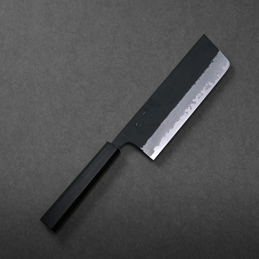 Hatsukokoro Shinkiro kurouchi damascus AS nakiri 165mm