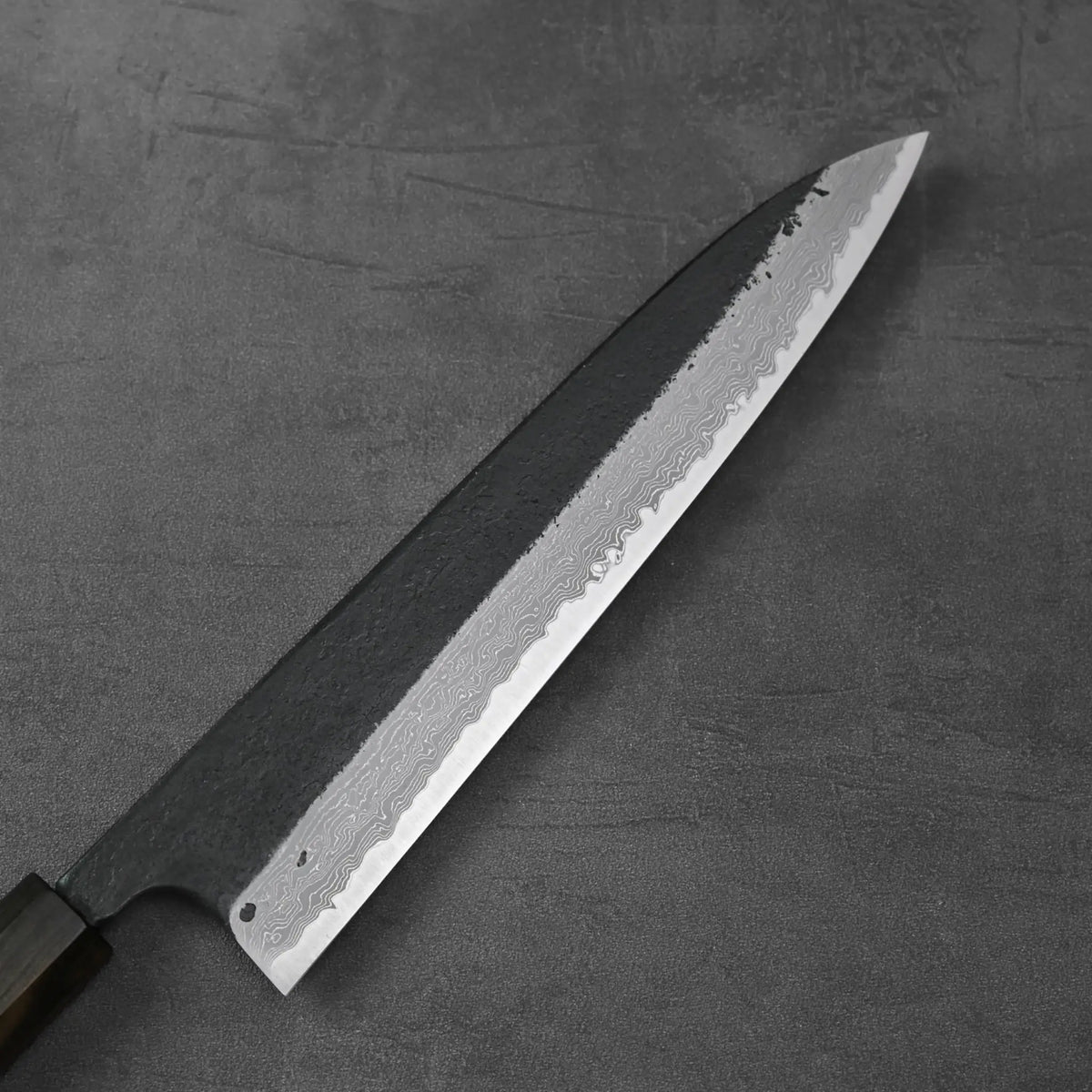 Hatsukokoro Shinkiro (unstamped) kurouchi damascus AS gyuto 240mm