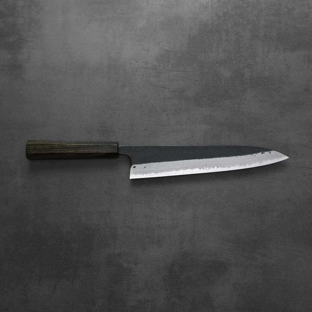 Hatsukokoro Shinkiro (unstamped) kurouchi damascus AS gyuto 240mm