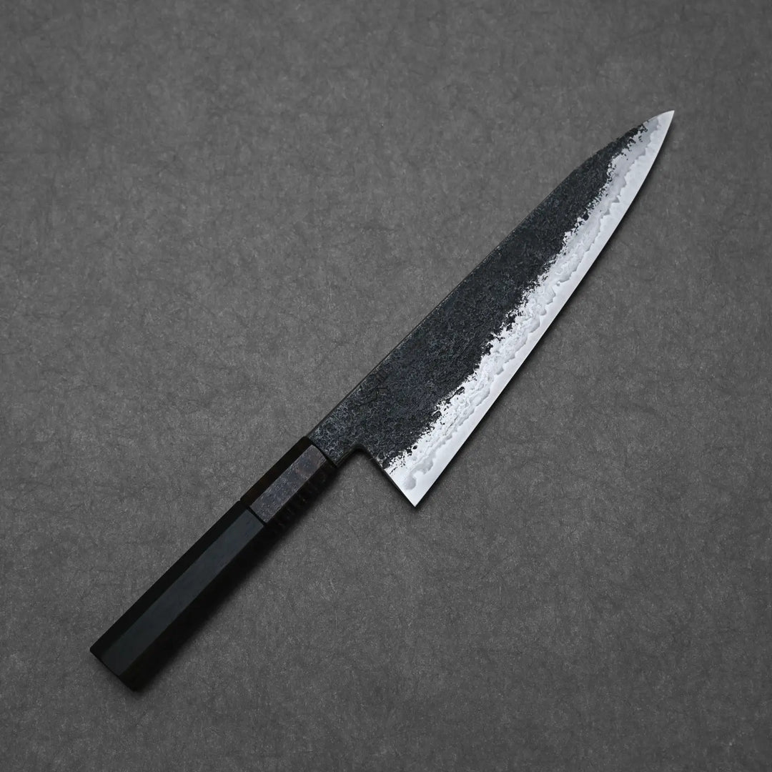 ボッコム　ロングオー　BLOOD-G Krichbaum kurouchi wrought iron clad Apex Ultra gyuto 215x55