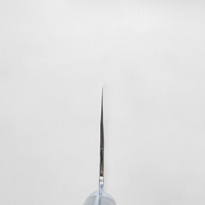 A syringe needle close-up, echoing the refined form of a bunka with tall, distinctive proportions.