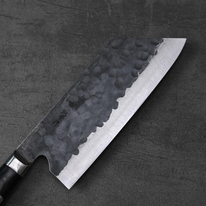 A bunka knife with a tall 175x60mm blade displayed alone, highlighting its distinctive shape and profile.