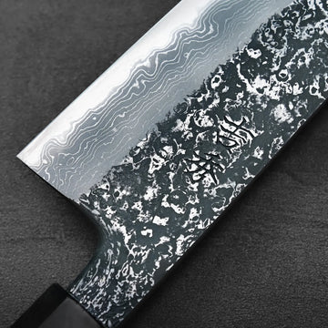 Yoshihide Masuda kurozome damascus aogami#1 gyuto 210mm – Zahocho