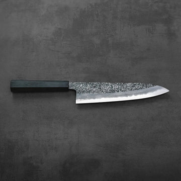 YOSHIKI様　オーダー製作　クロコ型押し2本 Yoshihide Masuda kurozome damascus aogami#1 gyuto 210mm – Zahocho