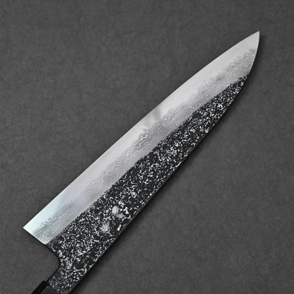 Yoshihide Masuda kurozome damascus aogami#1 tall gyuto 240mm