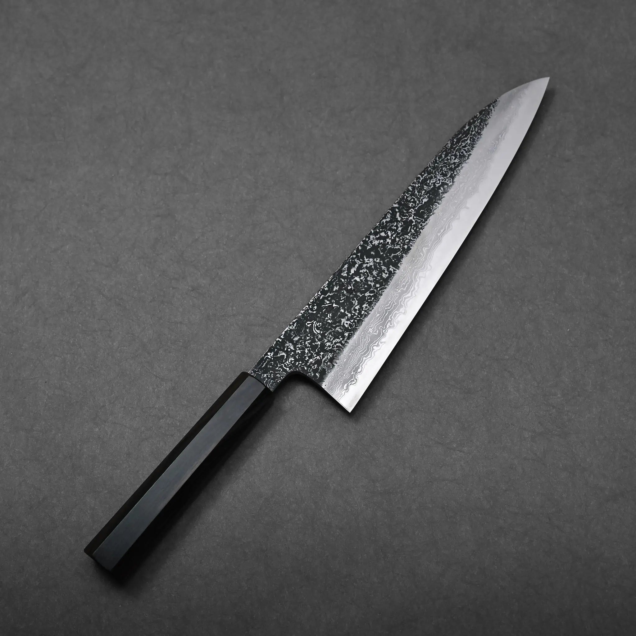 Yoshihide Masuda kurozome damascus aogami#1 tall gyuto 240mm (9.5