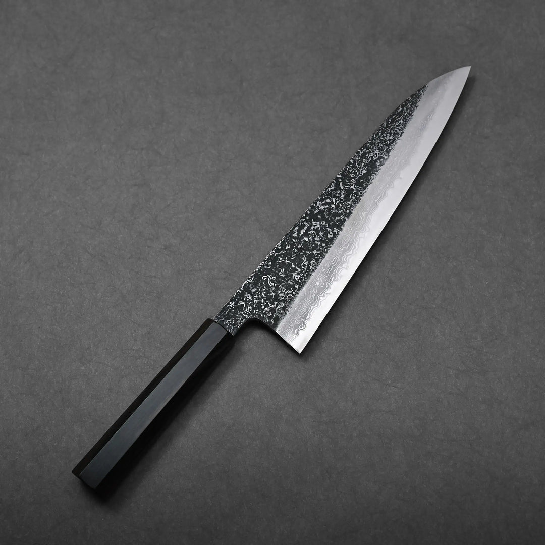 Yoshihide Masuda kurozome damascus aogami#1 tall gyuto 240mm (9.5