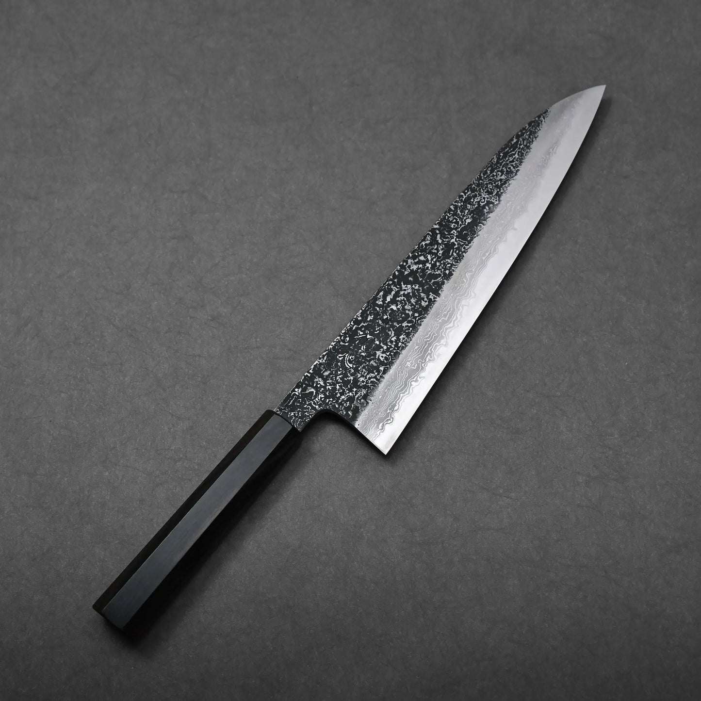 Yoshihide Masuda kurozome damascus aogami#1 tall gyuto 240mm