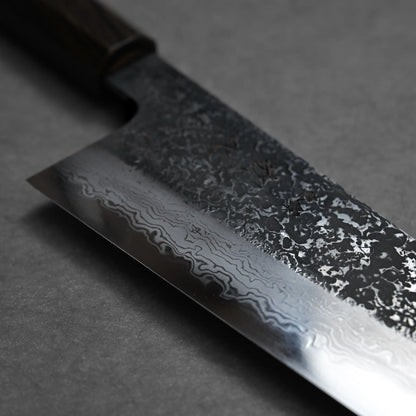 Yoshihide Masuda kurozome damascus aogami#1 tall gyuto 240mm