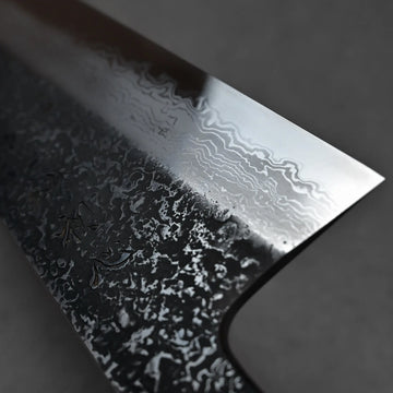 Yoshihide Masuda kurozome damascus aogami#1 tall gyuto 240mm (9.5