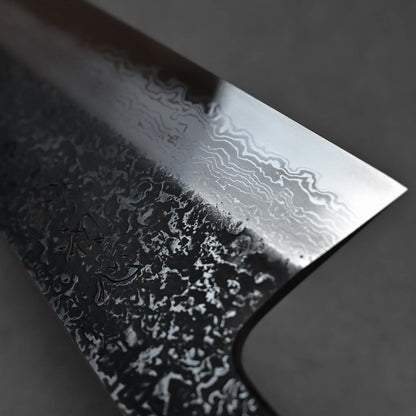 Yoshihide Masuda kurozome damascus aogami#1 tall gyuto 240mm