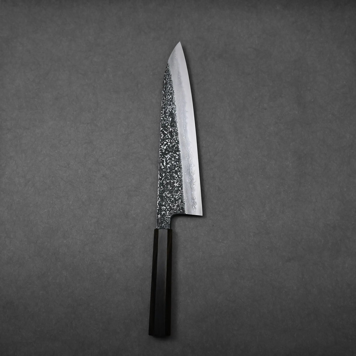 Yoshihide Masuda kurozome damascus aogami#1 tall gyuto 240mm