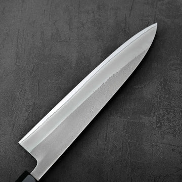 Yoshikane nashiji shirogami#2 gyuto 210mm - burnt chestnut
