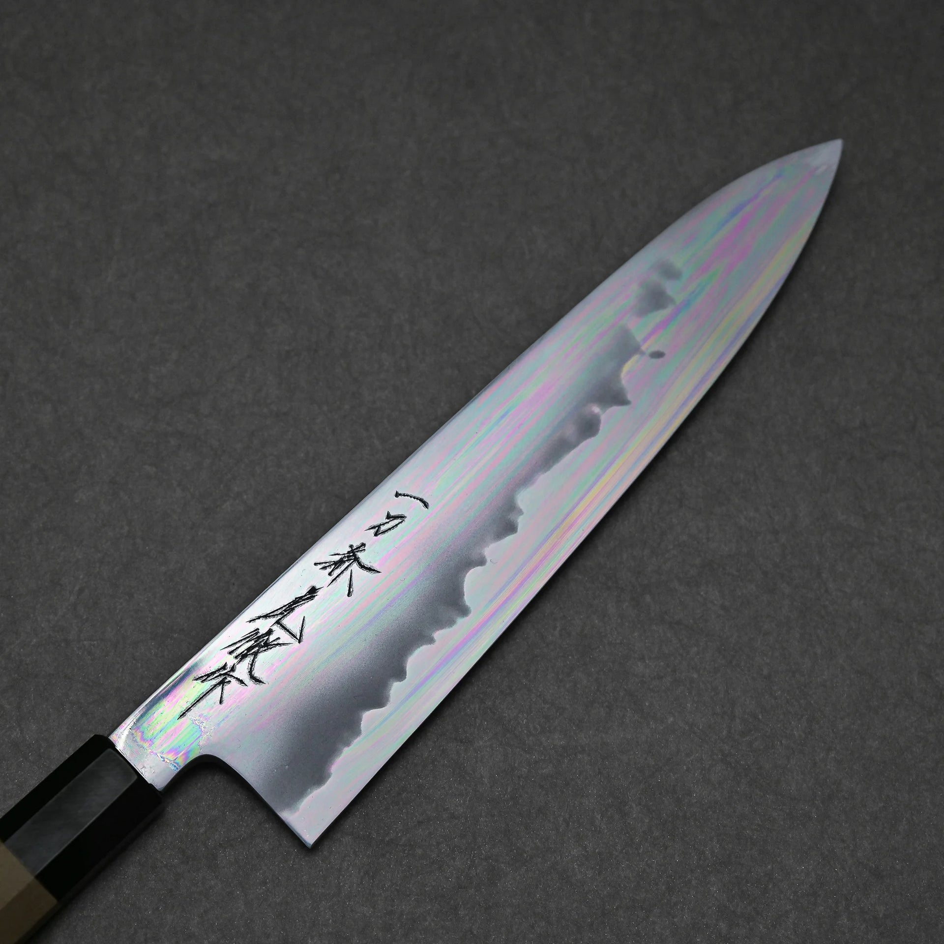 Yoshikazu Tanaka aogami#1 tall gyuto 240mm – Zahocho Knives Tokyo