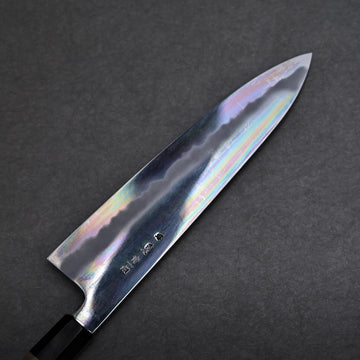 クロです。 Yoshikazu Tanaka aogami#1 extra tall gyuto 240mm – Zahocho Knives