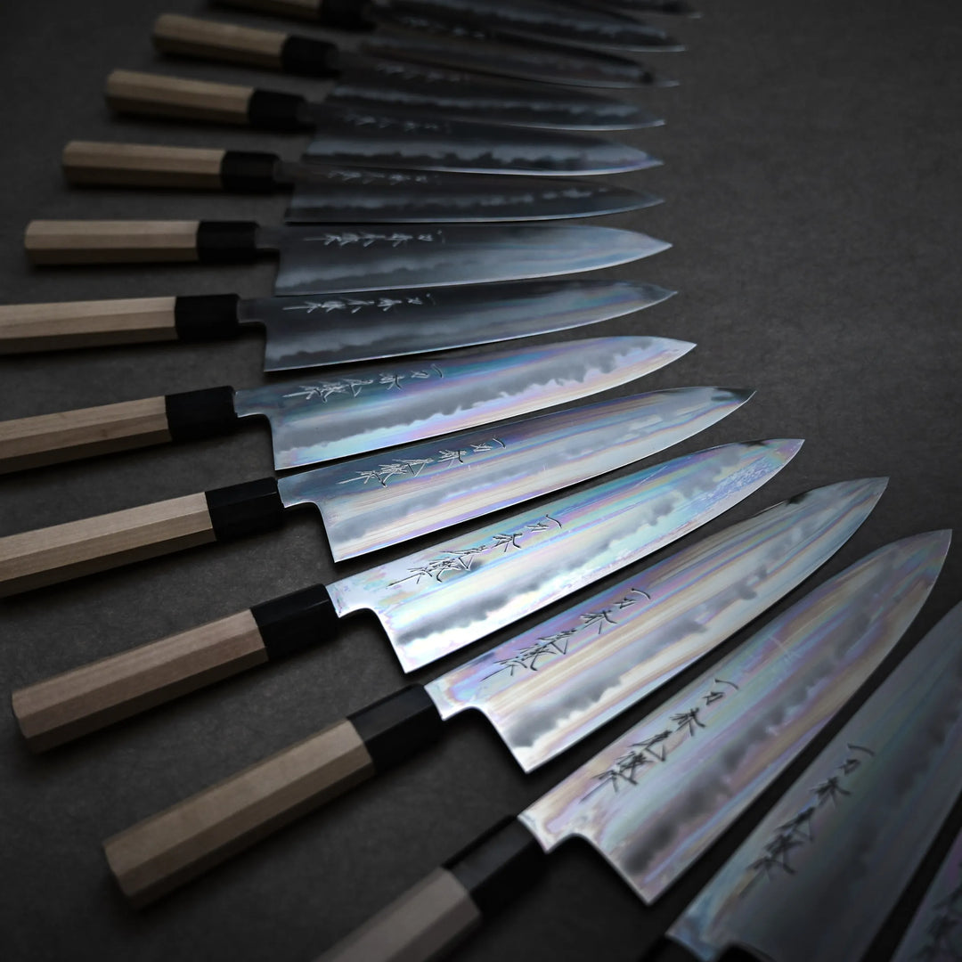 Yoshikazu Tanaka aogami#1 extra tall gyuto 240mm – Zahocho Knives