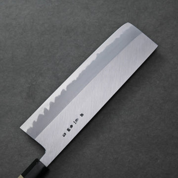 Yoshikazu Tanaka shinogi AS nakiri 210mm – Zahocho Knives Tokyo