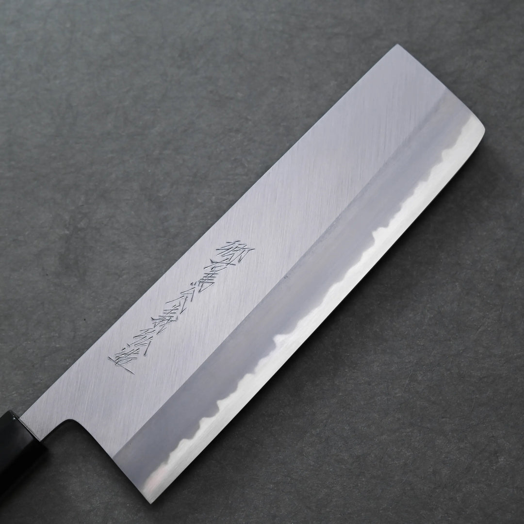 Yoshikazu Tanaka shinogi AS nakiri 210mm – Zahocho Knives Tokyo