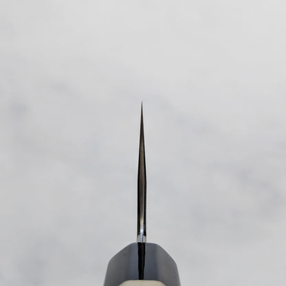 Choil shot of shirogami#1 wide bevel gyuto knife