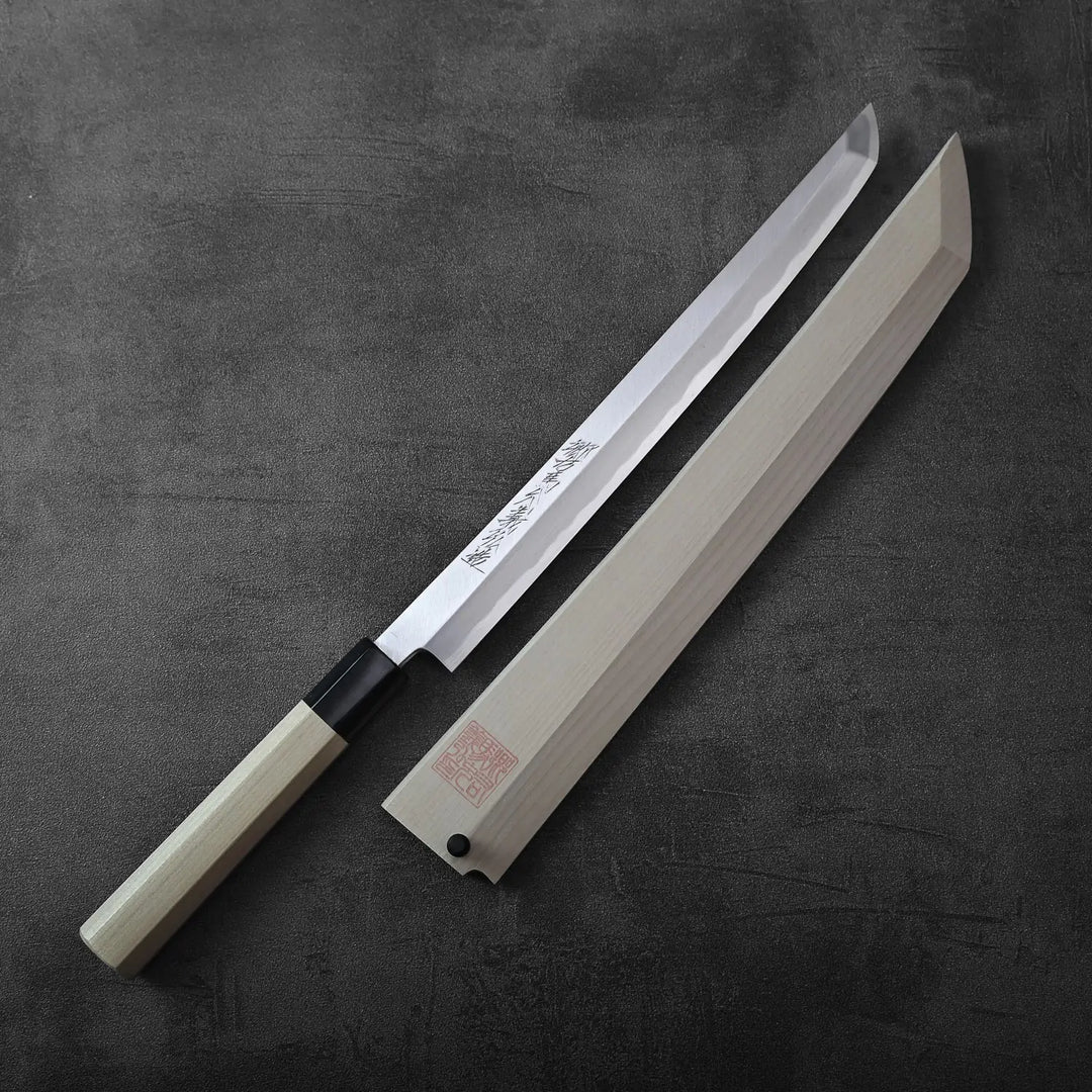 Yoshikazu Tanaka shirogami#1 sakimaru takohiki 270mm (with saya
