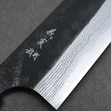 Yoshimi Kato kurouchi damascus AS bunka 170mm – Zahocho Knives Tokyo