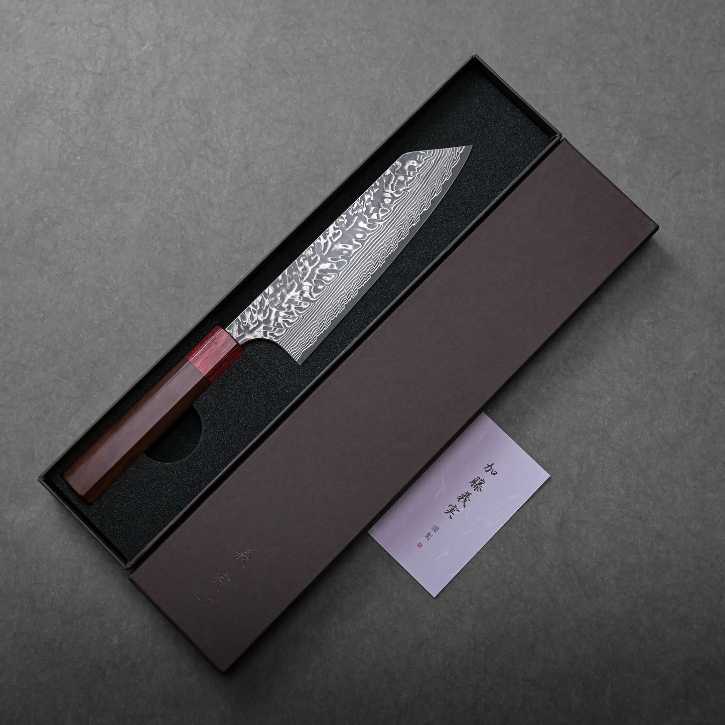 Yoshimi Kato SG2 damascus bunka 170mm