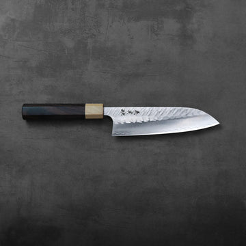 Yoshimi Kato tsuchime STRIX santoku 170mm – Zahocho Knives Tokyo