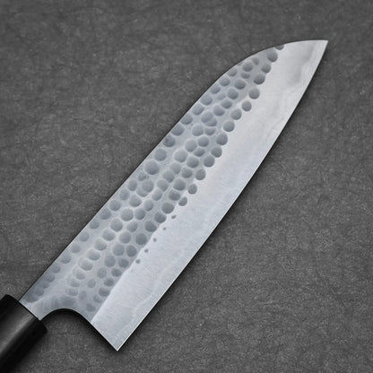 170mm Anryu knife tsuchime aogami#2 santoku right side view