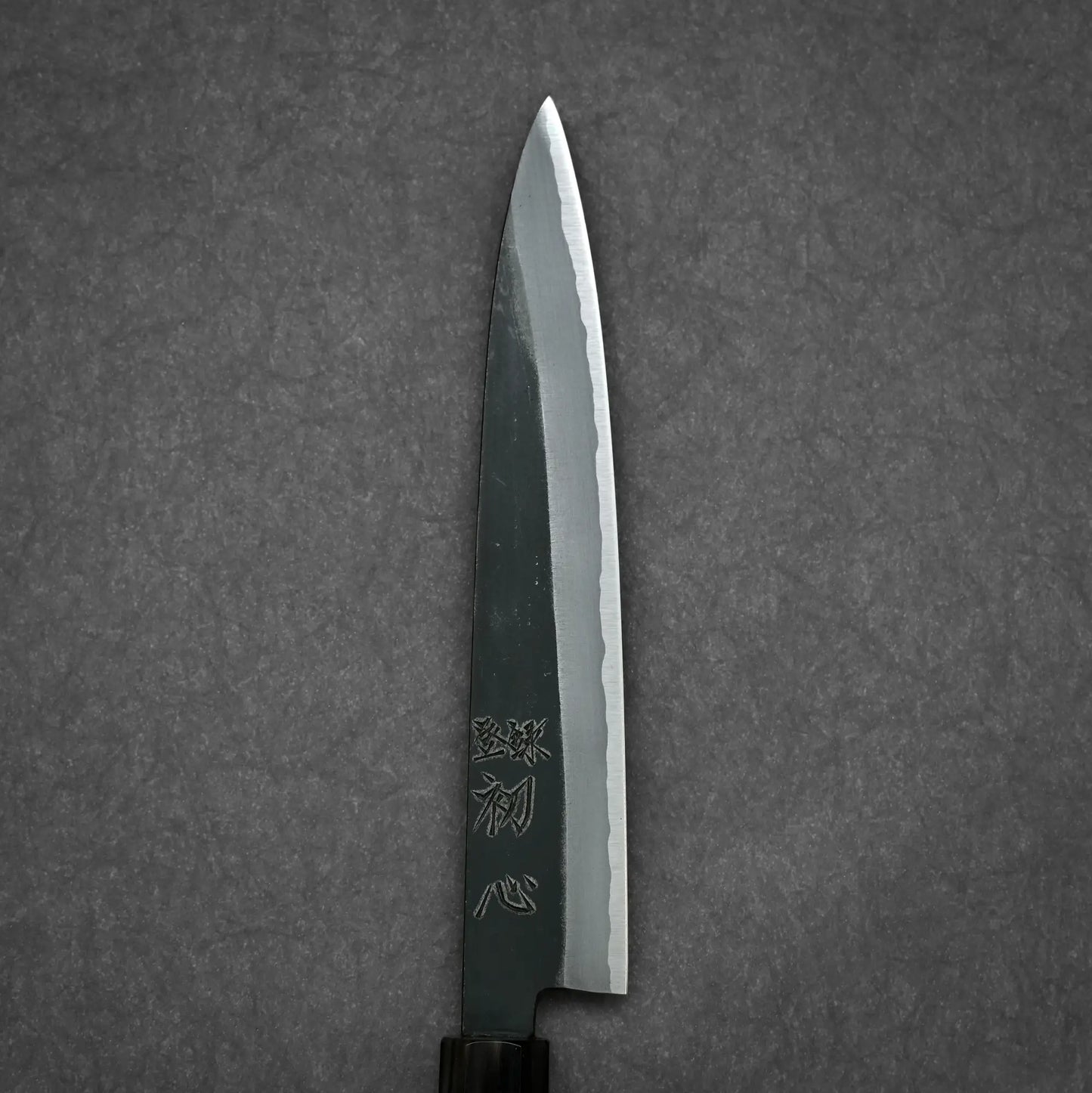 150mm Hatsukokoro Aosagi kurouchi aogami#2 petty knife primary side view