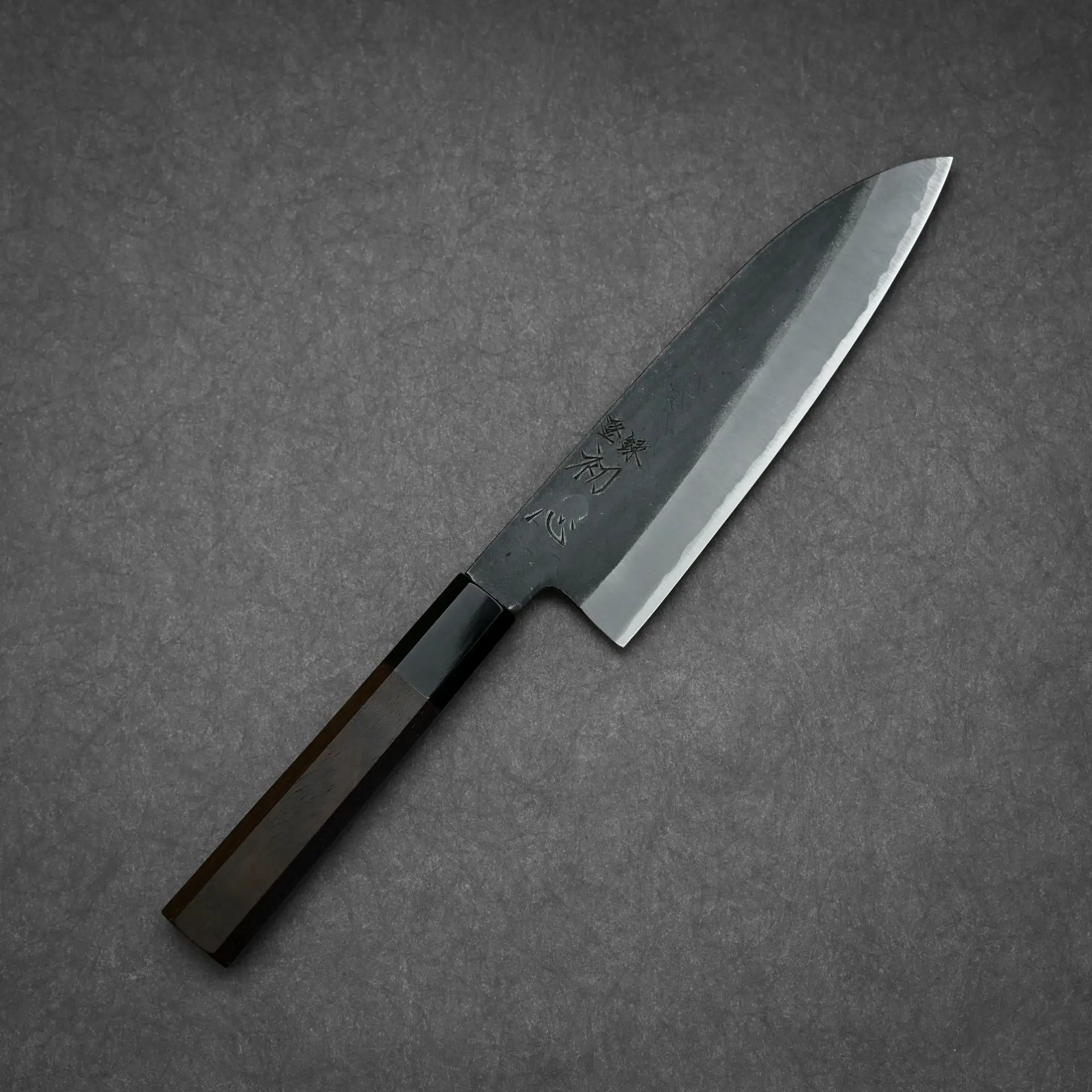 Hatsukokoro Aosagi kurouchi aogami#2 santoku 180mm – Zahocho