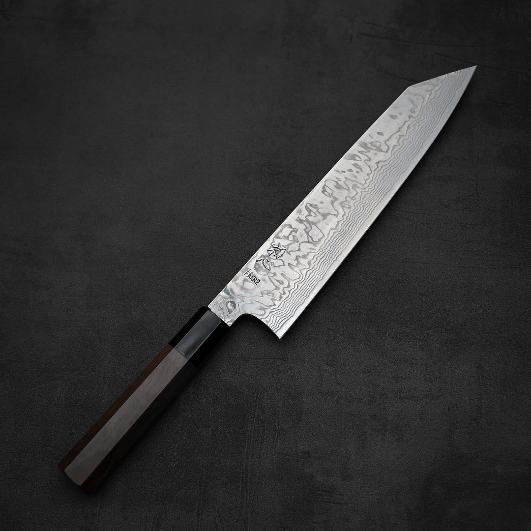 Hatsukokoro FAXR2 damascus kiritsuke gyuto 240mm – Zahocho Knives