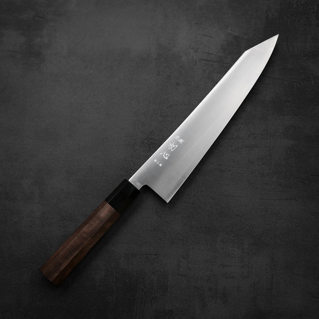 Hatsukokoro Hayabusa ginsan kiritsuke gyuto 240mm – Zahocho Knives