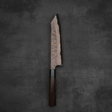Hatsukokoro x Nigara Irodori aogami#2 damascus kiritsuke