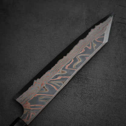 Hatsukokoro x Nigara Irodori aogami#2 damascus kiritsuke gyuto 240mm