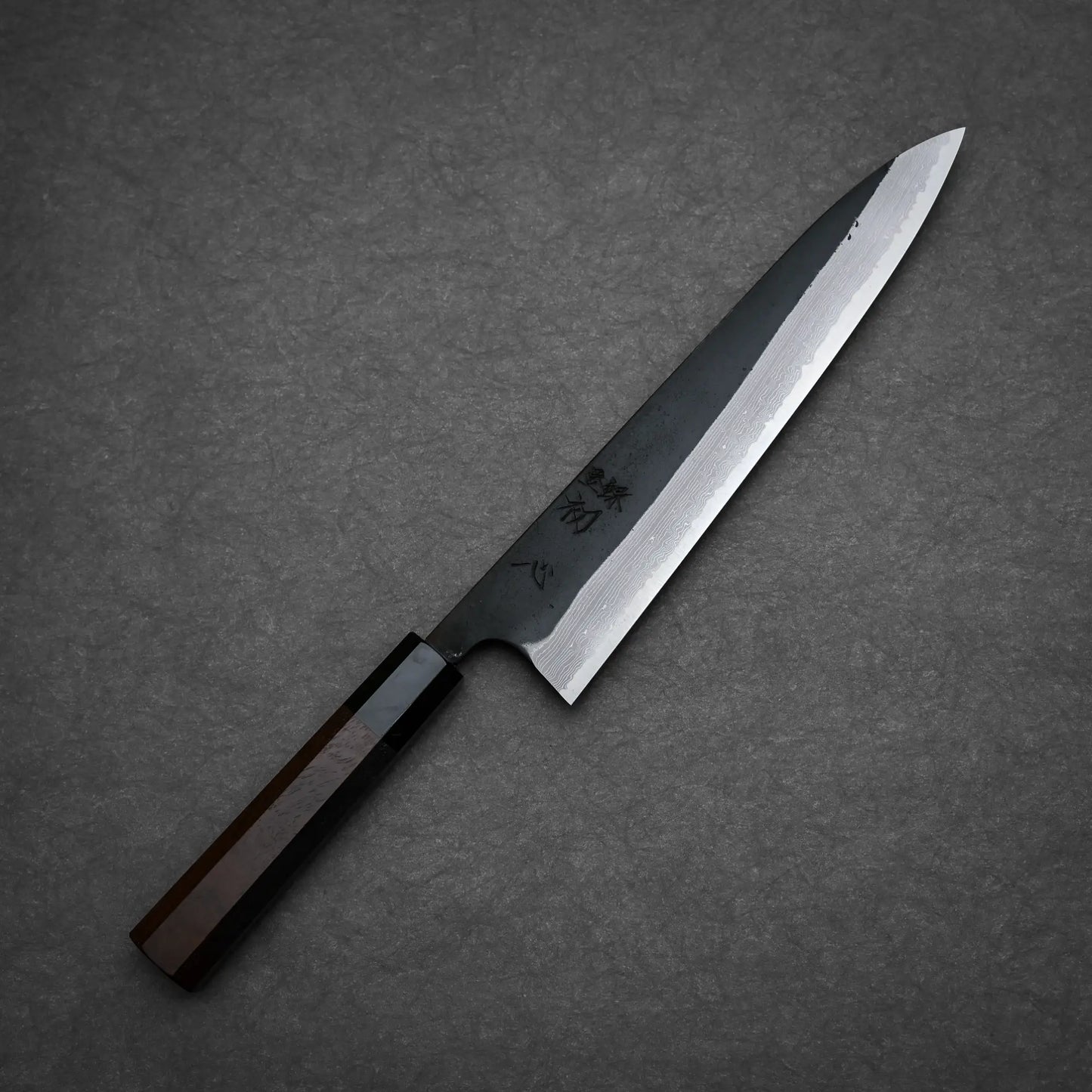 Hatsukokoro Shinkiro kurouchi damascus AS gyuto 240mm