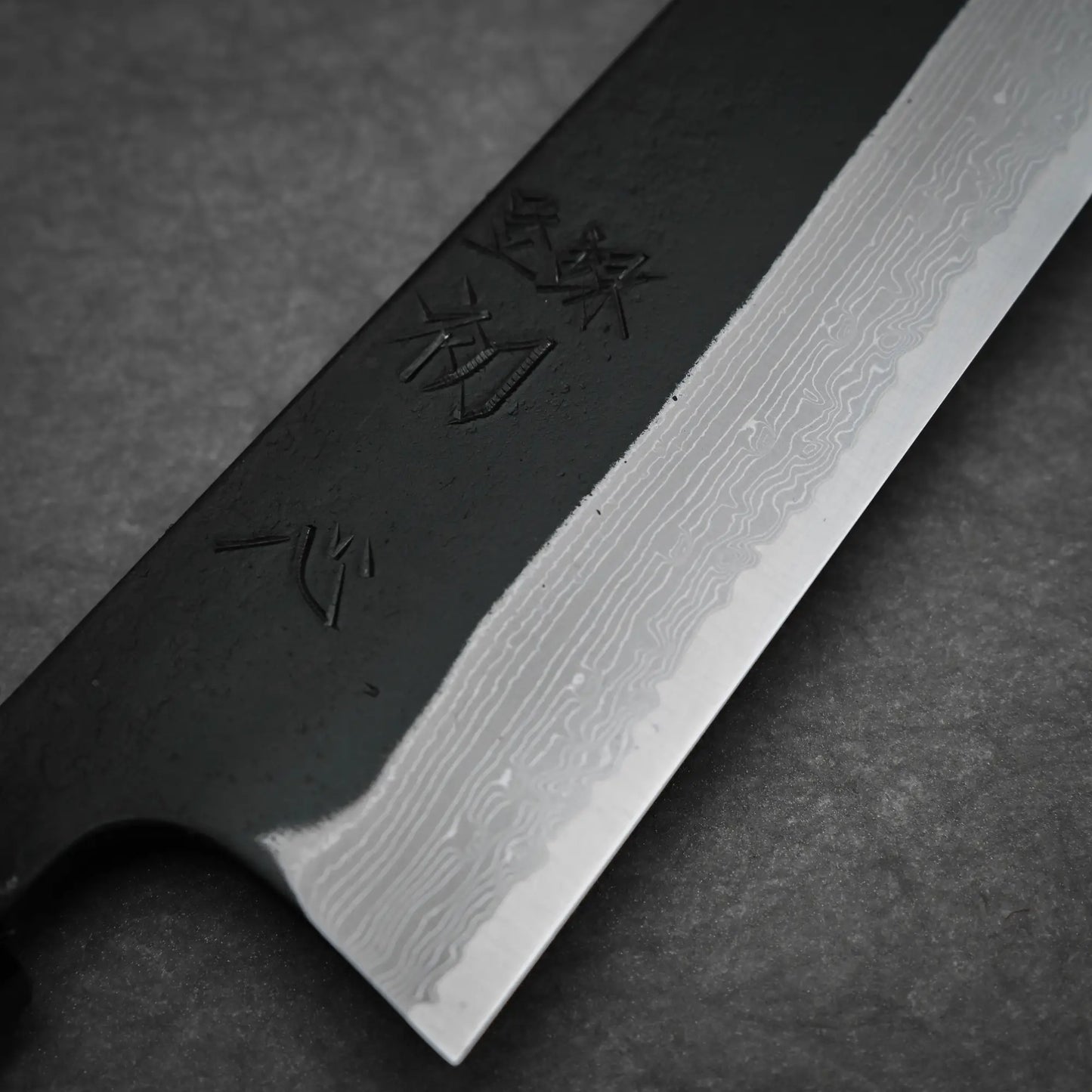 Hatsukokoro Shinkiro kurouchi damascus AS gyuto 240mm