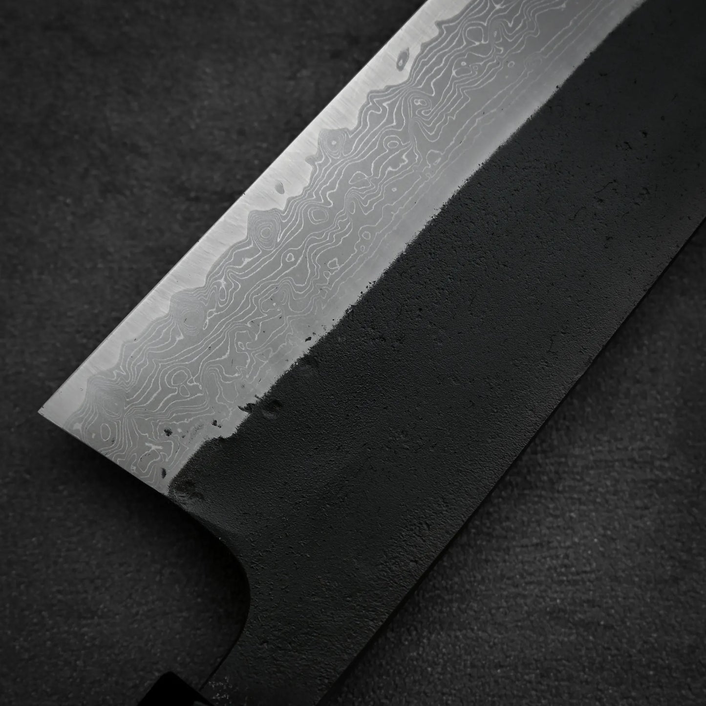 Hatsukokoro Shinkiro kurouchi damascus AS kiritsuke gyuto 240mm