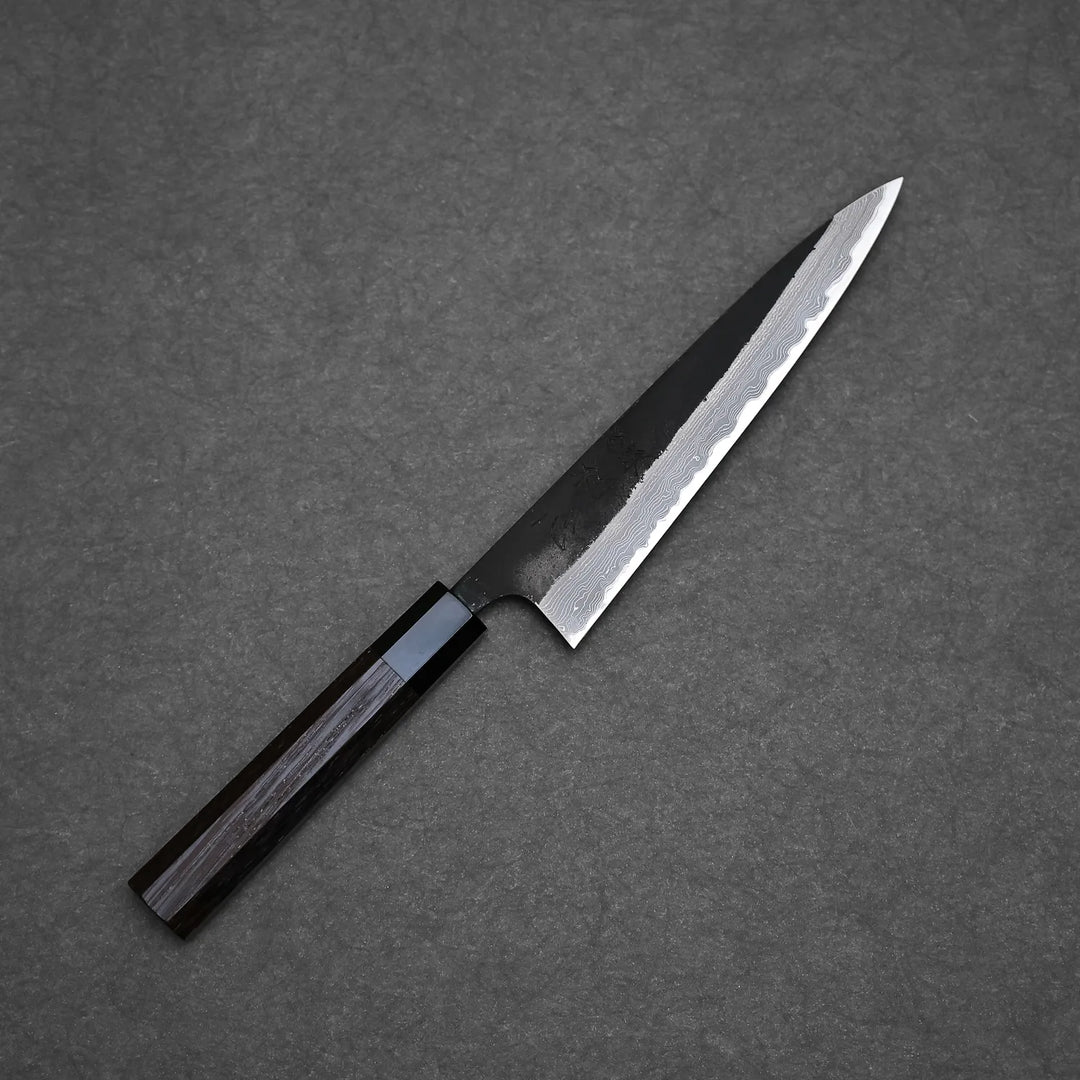 Hatsukokoro Shinkiro kurouchi damascus AS petty knife 150mm