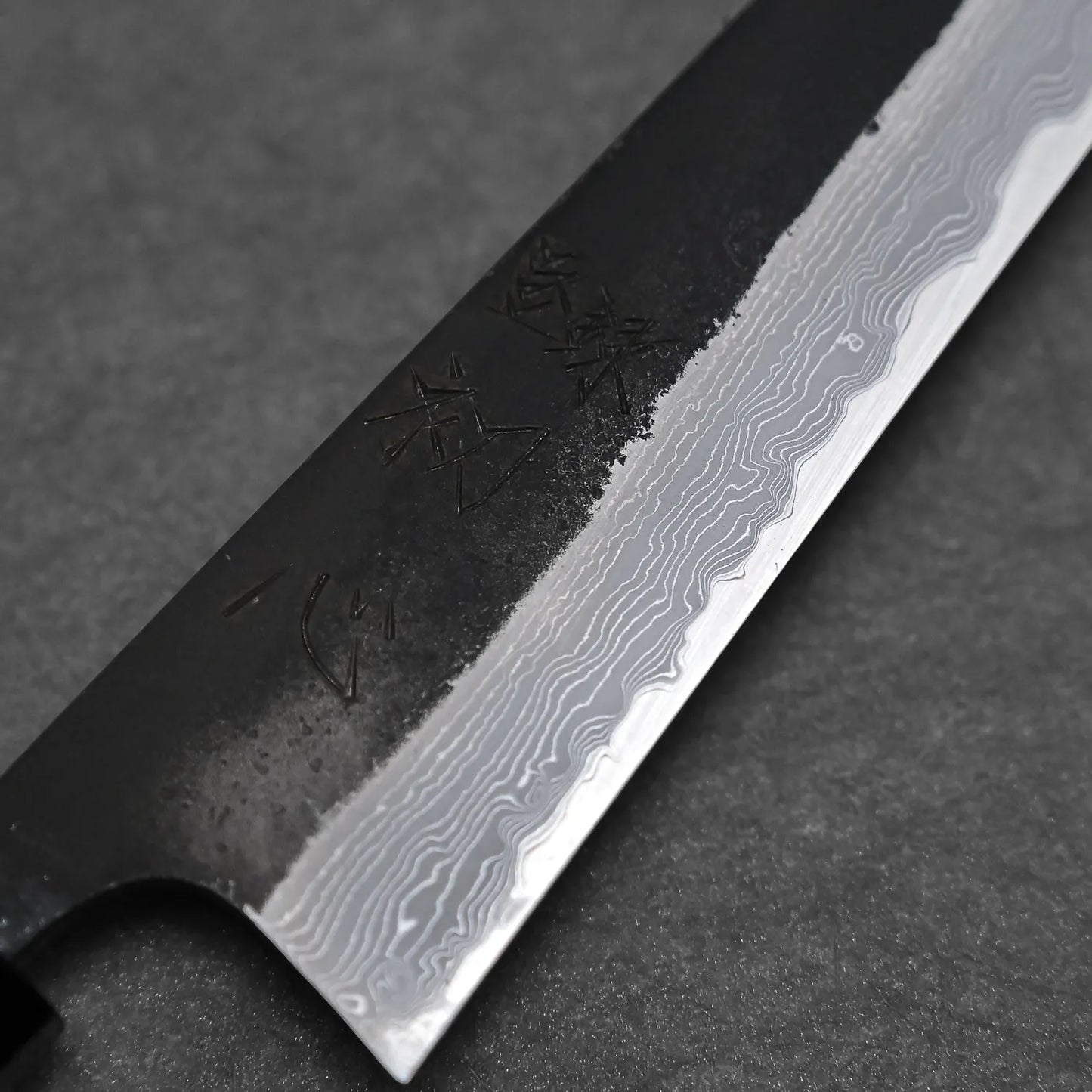 Hatsukokoro Shinkiro kurouchi damascus AS petty knife 150mm