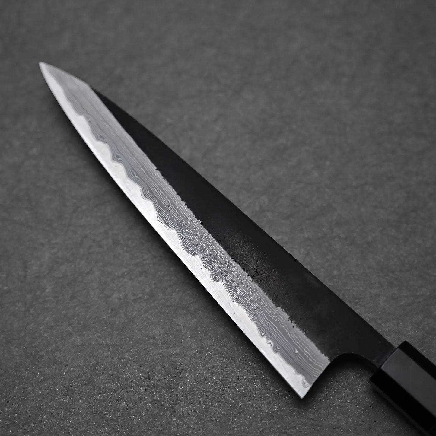 Hatsukokoro Shinkiro kurouchi damascus AS petty knife 150mm