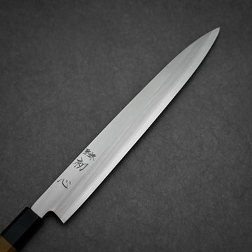 Hatsukokoro Shirasagi ginsan yanagiba 270mm – Zahocho Knives Tokyo
